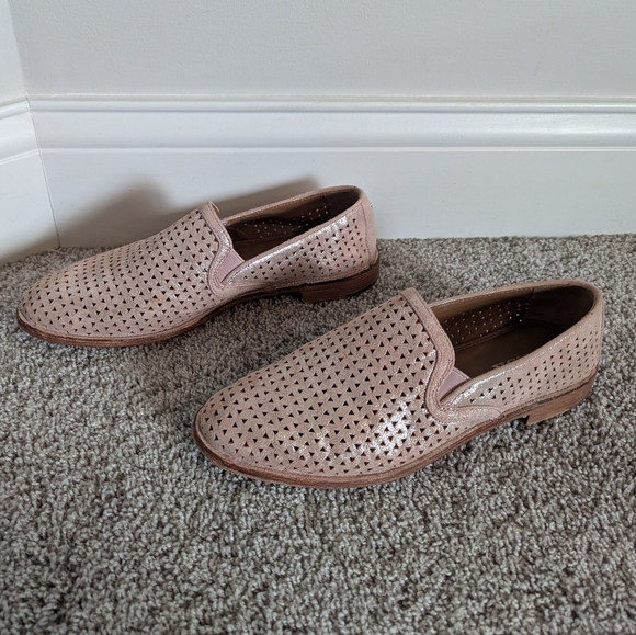 Trask Ali Metallic Perforated Loafer - Dusty Pink - sz 9.5 - Picture 3 of 6